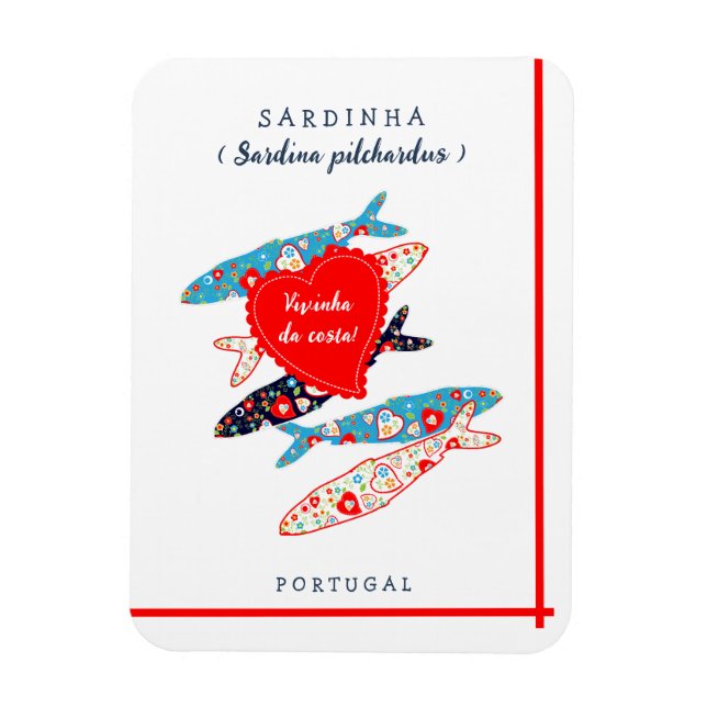 Magnet Flexible Sardines portugaises (Vertical)