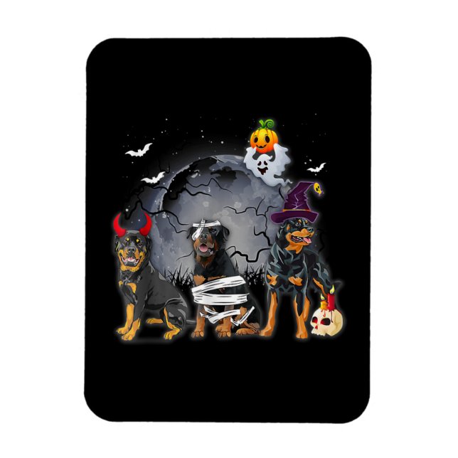 Magnet Flexible Satan Witch Mummy Halloween Cost (Vertical)