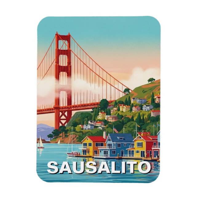 Magnet Flexible Sausalito Californie (Vertical)