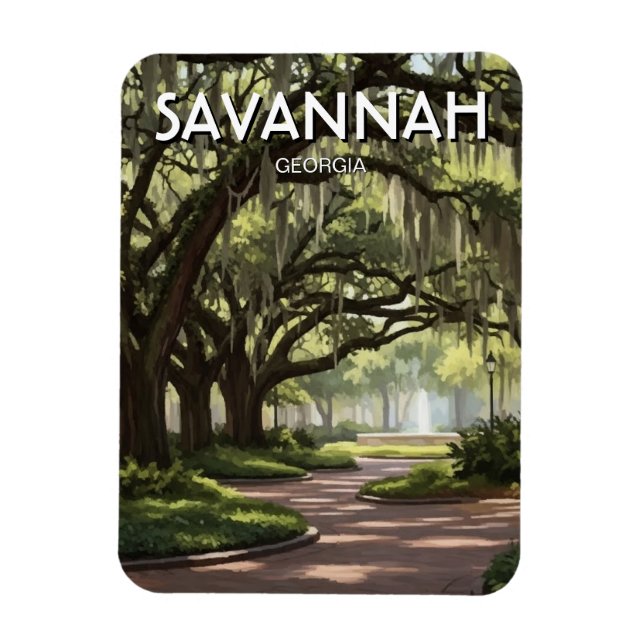 Magnet Flexible Savannah Georgia Travel (Vertical)