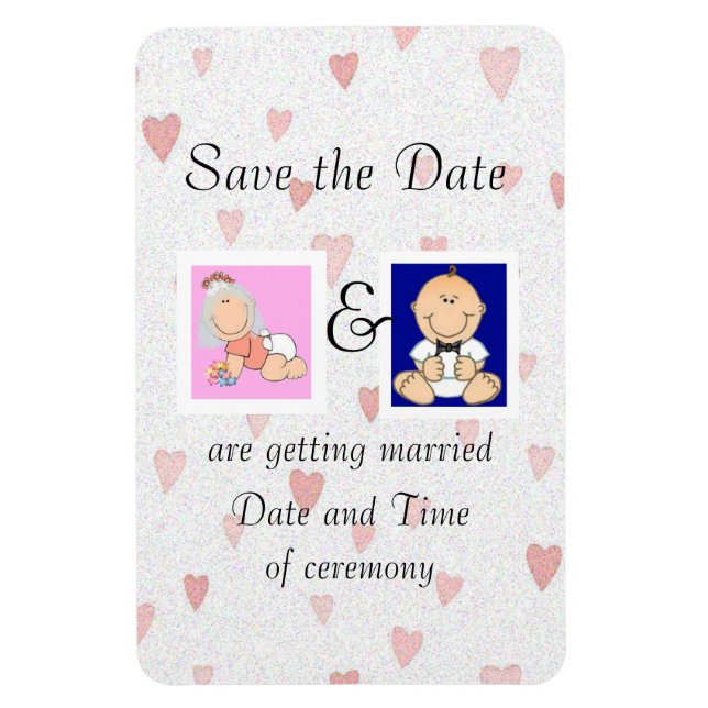 Magnet Flexible Save the date (Vertical)