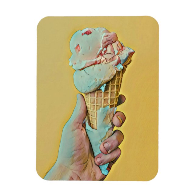 Magnet Flexible Saveur de crème glacée (Vertical)