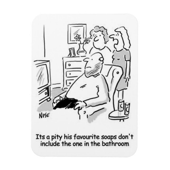 Magnet Flexible Savon TV favori (Vertical)