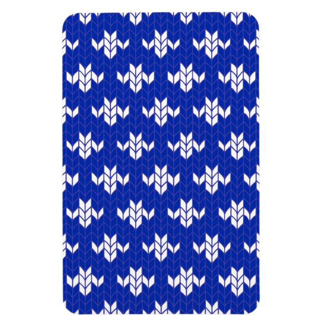 Magnet flexible SCANDIA BLUE KNIT 4x6 (Vertical)