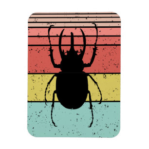 MAGNET FLEXIBLE SCARABÉE INSECTE VINTAGE