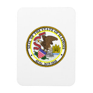 Magnet Flexible Sceau d'État de l'Illinois
