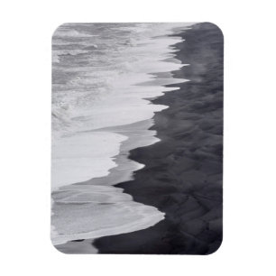 Magnet Flexible Scène de plage en noir et blanc
