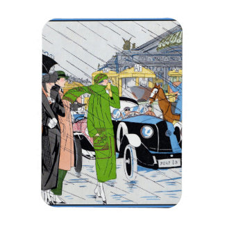 Magnet Flexible Scène de rue Art Déco