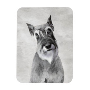 Magnet Flexible Schnauzer (Giant) Peinture - Chien Art