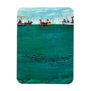 Magnet Flexible School of Fish Among Lines by Thornton Utz