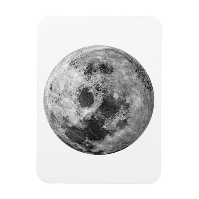 Magnet Flexible Science de l'astronomie spatiale de la Pleine lune (Vertical)