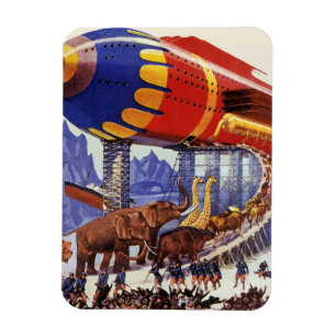 Magnet Flexible Science-fiction vintage, animaux sauvages de l'arc