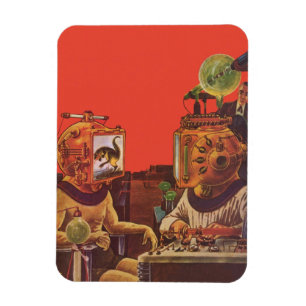 Magnet Flexible Science-fiction vintage, casques Alien Steam Punk
