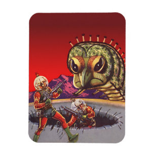 Magnet Flexible Science-fiction vintage centipède géant insecte gu