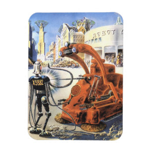 Magnet Flexible Science-fiction vintage Guerres extraterrestres Vi