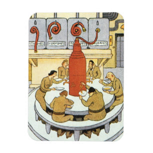 Magnet Flexible Science-fiction vintage, les scientifiques de labo