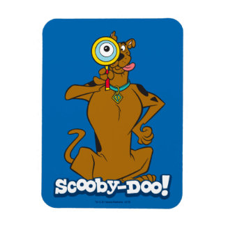 Magnet Flexible Scooby Doo Avec Verre Magnifiant