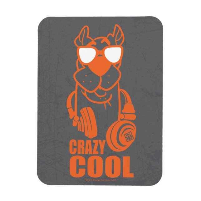 Magnet Flexible Scooby-Doo "Cool fou" casque graphique (Vertical)