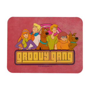 Magnet Flexible Scooby-Doo Graphique de dessin rétro "Gang Super