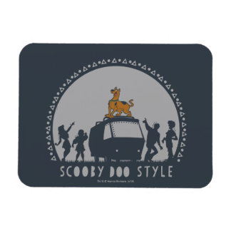 Magnet Flexible Scooby Doo Style Tribal Van Silhouette