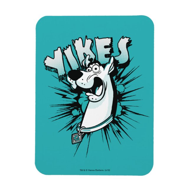 Magnet Flexible Scooby-Doo "Yikes !" Graphique demi-ton (Vertical)