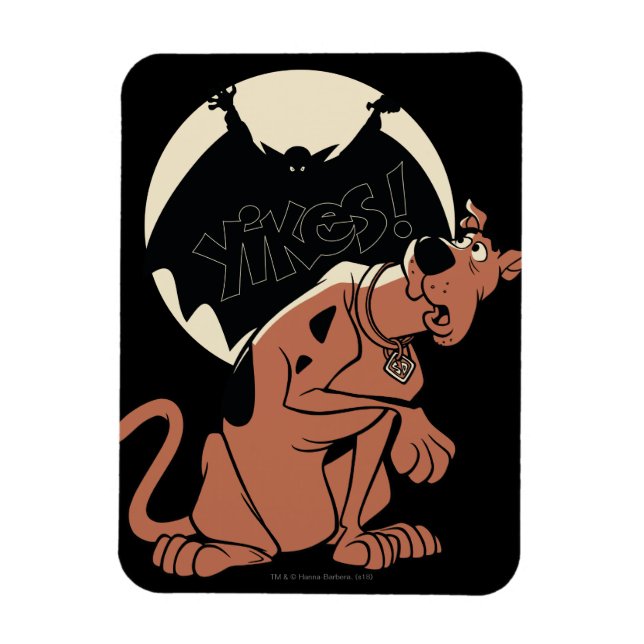 Magnet Flexible Scooby-Doo "Yikes !" Ombre vampire (Vertical)