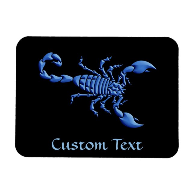 Magnet Flexible Scorpion bleu (Horizontal)