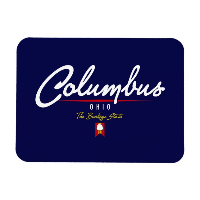 Magnet Flexible Script Columbus (Horizontal)