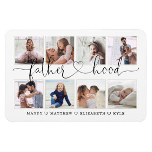 Magnet Flexible Script de paternité   Cadeau pour pères Photo Coll