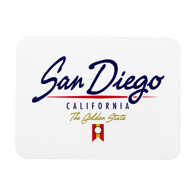 Magnet Flexible Script San Diego (Horizontal)