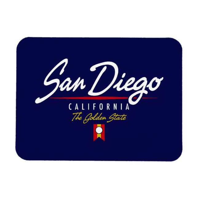 Magnet Flexible Script San Diego (Horizontal)