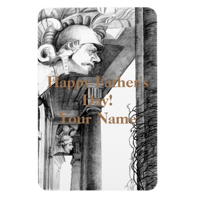 Magnet Flexible Sculpture du château Crayon Art (Vertical)