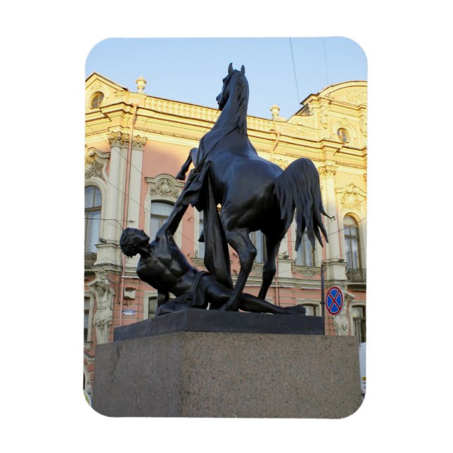 Magnet Flexible Sculptures du pont Anichkov à Saint-Pétersbourg (Vertical)