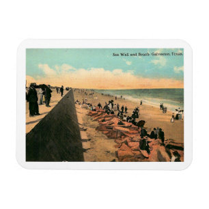 Magnet Flexible Sea Wall, Galveston, Texas 1912 Vintage