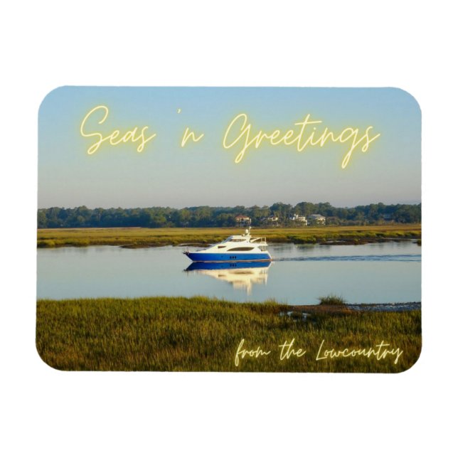 Magnet Flexible Seas n Salutations de Lowcountry Hilton Head (Horizontal)