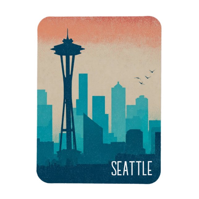 Magnet Flexible Seattle Washington (Vertical)
