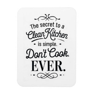 Magnet Flexible Secret de cuisine propre et humoristique