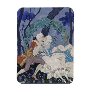 Magnet Flexible Secret Kiss, illustration pour 'Fetes Galantes' pa