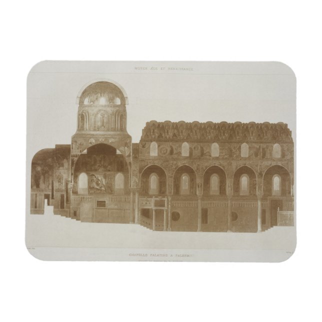 Magnet Flexible Section transversale de la chapelle Palatine, Pale (Horizontal)
