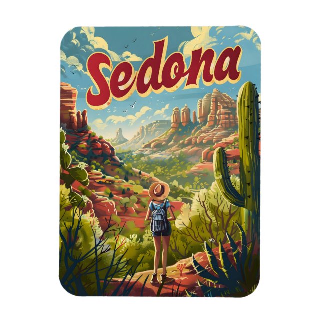 Magnet Flexible Sedona Arizona Vintage (Vertical)