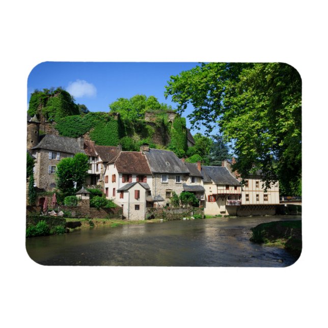 Magnet Flexible Segur-le-Château en France aimant rectangulaire (Horizontal)