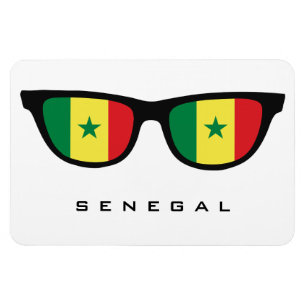 Magnet Flexible Sénégal Shades texte et aimant couleur personnalis