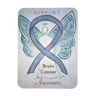 Magnet Flexible Sensibilisation au cancer du cerveau Gray Ribbon A