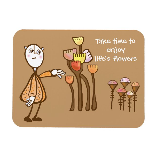 Magnet Flexible Sentez les fleurs (Horizontal)