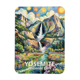 Magnet Flexible Sentier de randonnée de la cascade d'eau printaniè