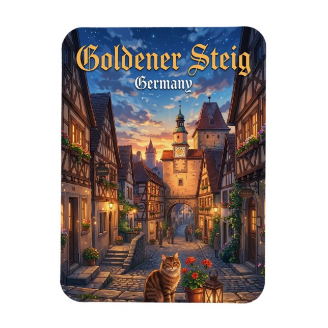 Magnet Flexible Sentier d'or Allemagne (Vertical)