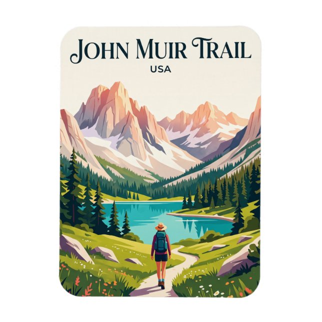 Magnet Flexible Sentier John Muir USA (Vertical)
