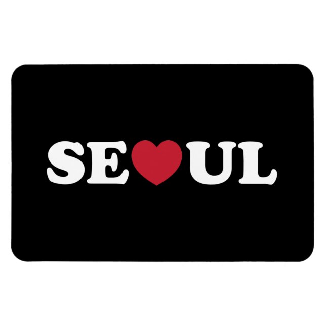 Magnet Flexible Séoul Love Heart (Horizontal)