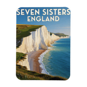 Magnet Flexible Sept Sœurs falaises de craie d'Angleterre  