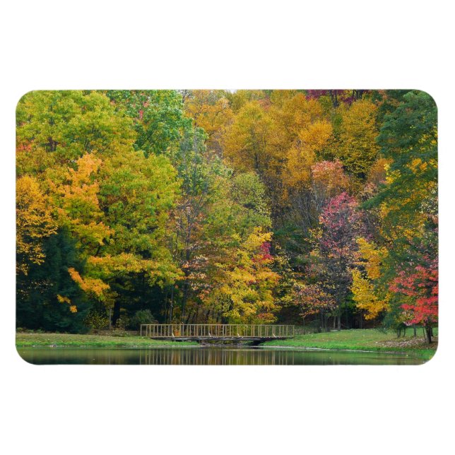 Magnet Flexible Sept Sources Pont de la Cascade II Paysage d'autom (Horizontal)